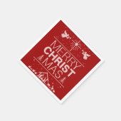 Ooglijk prettige kerstkeuken Religieuze Christus R Servetten (Hoek)