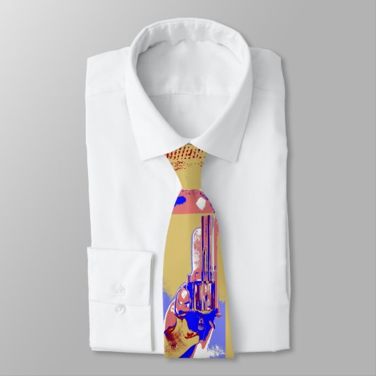 Ooglijk Stropdas met een Pistool erop (Gebonden)