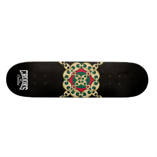 Ooglink Kroaten en Castles Bulls Eye Link (zwart) Persoonlijk Skateboard