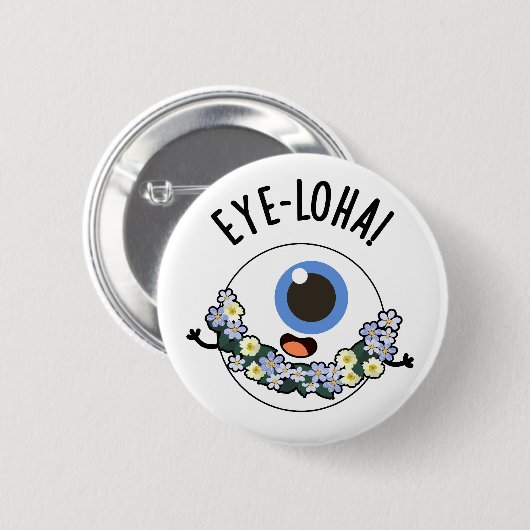 Oogloha Funny Eye Pun Ronde Button 5,7 Cm (Voorkant /achterkant)