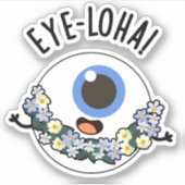 Oogloha Funny Eye Pun Sticker (Voorkant)