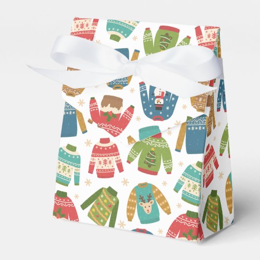 Oogly, maar stoute feestdag met kerstavond bedankdoosjes (Voorkant Zijde)