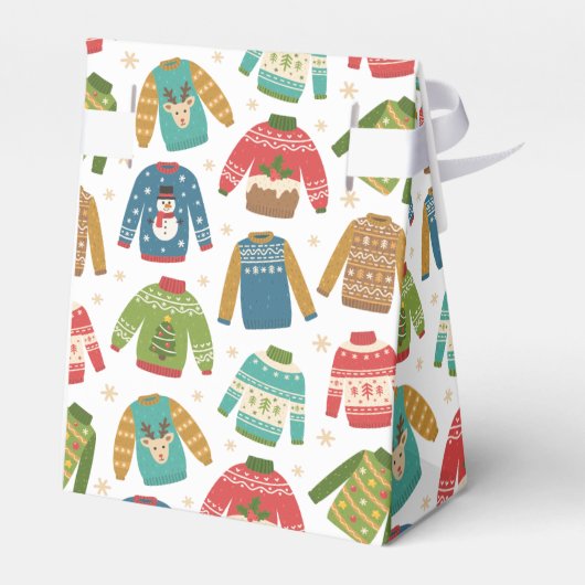 Oogly, maar stoute feestdag met kerstavond bedankdoosjes (Achterkant)