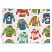 Oogly, maar stoute feestdag met kerstavond groot cadeauzakje (Achterkant)