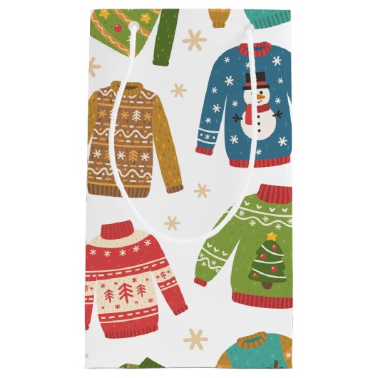 Oogly, maar stoute feestdag met kerstavond klein cadeauzakje (Voorkant)