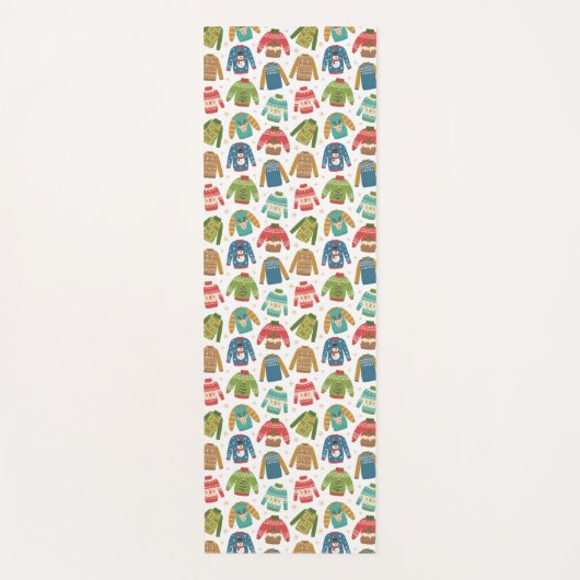 Oogly, maar stoute feestdag met kerstavond yogamat (Voorkant)