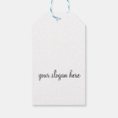 Oogmerk met eyeliner lash-brandmerk cadeaulabel (Achterkant)