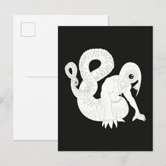 Oogmonster Briefkaart (Voorkant / Achterkant)