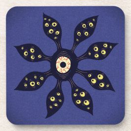 Oogmonster met ogen donkerder gothic bier onderzetter