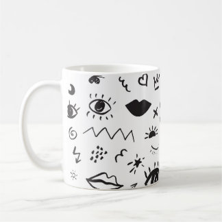 Oogmotief: Trendy  patroon Koffiemok