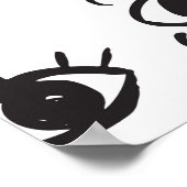 Oogmotief: Trendy  patroon Poster (Hoek)