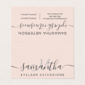 oognazorg voor rode rode roze trendy oog visitekaartje (Buitenkant ongevouwen)