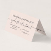 oognazorg voor rode rode roze trendy oog visitekaartje (Achterkant)