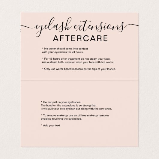 oognazorg voor rode rode roze trendy oog visitekaartje (Binnenkant ongevouwen)