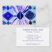 Oogogen Geometrische moderne Waterverf Visitekaartje (Voorkant / Achterkant)