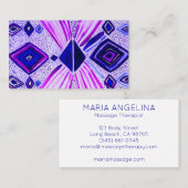 Oogogen Geometrische moderne Waterverf Visitekaartje (Voorkant / Achterkant)