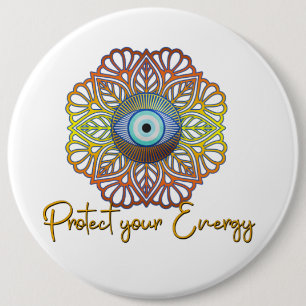 Oogogen Mystical Celestitical Third Eye Energy  Ronde Button 6,0 Cm
