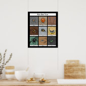 Oogogen Zie je Dierenpruim, dierogen Poster (Keuken)