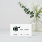 Oogonderzoek Moderne hart iris afspraak herinnerin Afsprakenkaartje (Staand voorkant)