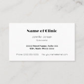 Oogonderzoek Moderne hart iris afspraak herinnerin Afsprakenkaartje (Achterkant)