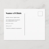 Oogonderzoek Moderne hart iris afspraak herinnerin Briefkaart (Achterkant)