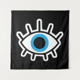 Oogontwerp zwarte achtergrond — tapes wandkleed