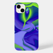 Oogoog, 3D Abstract in groen blauw paars Case-Mate iPhone Case (Achterkant)