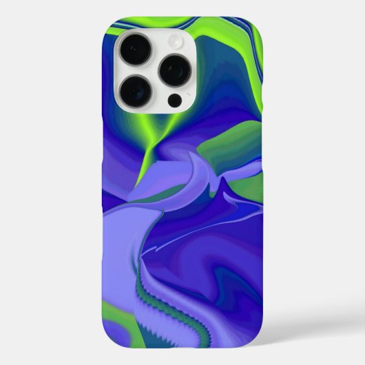 Oogoog, 3D Abstract in groen blauw paars Case-Mate iPhone Case (Achterkant)