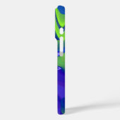 Oogoog, 3D Abstract in groen blauw paars Case-Mate iPhone Case (Achterkant / Links)