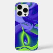 Oogoog, 3D Abstract in groen blauw paars Case-Mate iPhone Case (Achterkant)