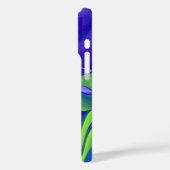 Oogoog, 3D Abstract in groen blauw paars Case-Mate iPhone Case (Achterkant / Links)