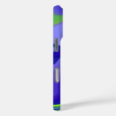 Oogoog, 3D Abstract in groen blauw paars Case-Mate iPhone Case (Achterkant / Rechts)