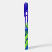 Oogoog, 3D Abstract in groen blauw paars Case-Mate iPhone Case (Achterkant / Links)