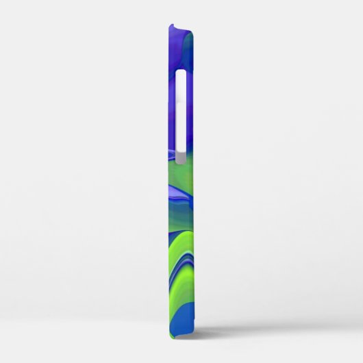Oogoog, 3D Abstract in groen blauw paars Case-Mate iPhone Case (Achterkant / Links)