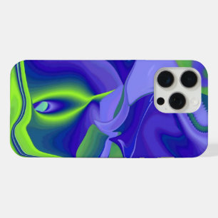 Oogoog, 3D Abstract in groen blauw paars iPhone 15 Pro Max Case