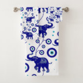 Oogoog Elephant Good Luck amulet patroon Bad Handdoek (Insitu)