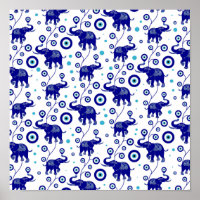 Oogoog Elephant Good Luck amulet patroon