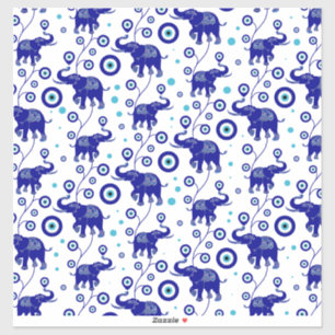 Oogoog Elephant Good Luck amulet patroon Sticker