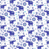 Oogoog Elephant Good Luck amulet patroon Sticker (Voorkant)