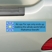 Oogoog ... Gandhi-citaat Bumpersticker (Op auto)