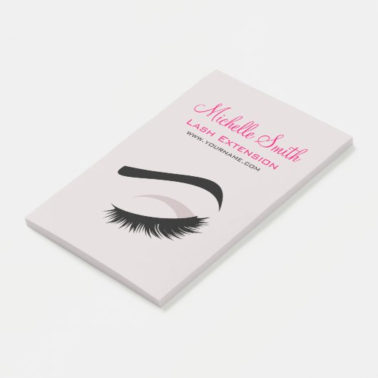 Oogoog met lange Flash-vergrotingen Post-it® Notes (Schuin)