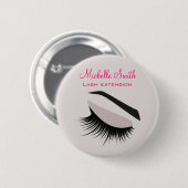 Oogoog met lange Flash-vergrotingen Ronde Button 5,7 Cm (Voorkant /achterkant)