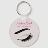 Oogoog met lange Flash-vergrotingen Sleutelhanger (Voorkant)