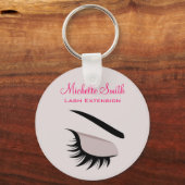 Oogoog met lange Flash-vergrotingen Sleutelhanger (Voorkant)