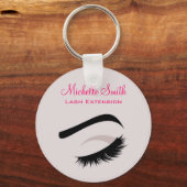 Oogoog met lange Flash-vergrotingen Sleutelhanger (Voorkant)