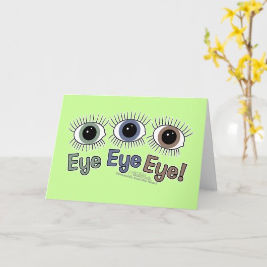 Oogoog oog oog. kaart (Gele Bloem)