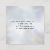 Oogoog - Triple Moon - Black en Pearl Vierkante Visitekaartje (Achterkant)