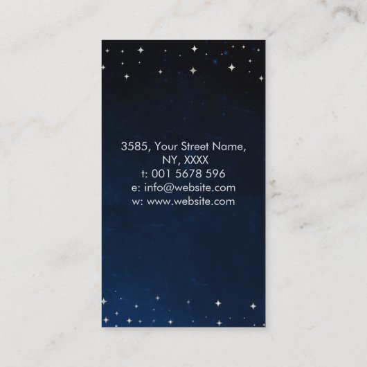 Oogoog - Triple Moon in Silver en Pearl Visitekaartje (Achterkant)