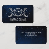 Oogoog - Triple Moon - Silver Visitekaartje (Voorkant / Achterkant)