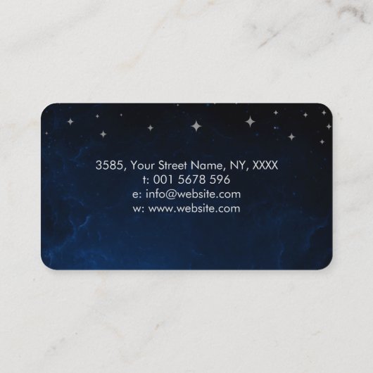 Oogoog - Triple Moon - Silver Visitekaartje (Achterkant)